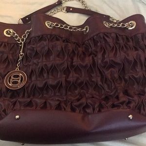 Bebe Maroon hobo purse